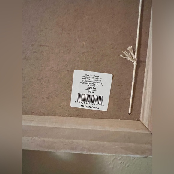 Neutral Farmhouse Bohemian "Gather" Sign Wooden Beaded Wall Hanging 18" x 5.5" - Picture 9 of 10